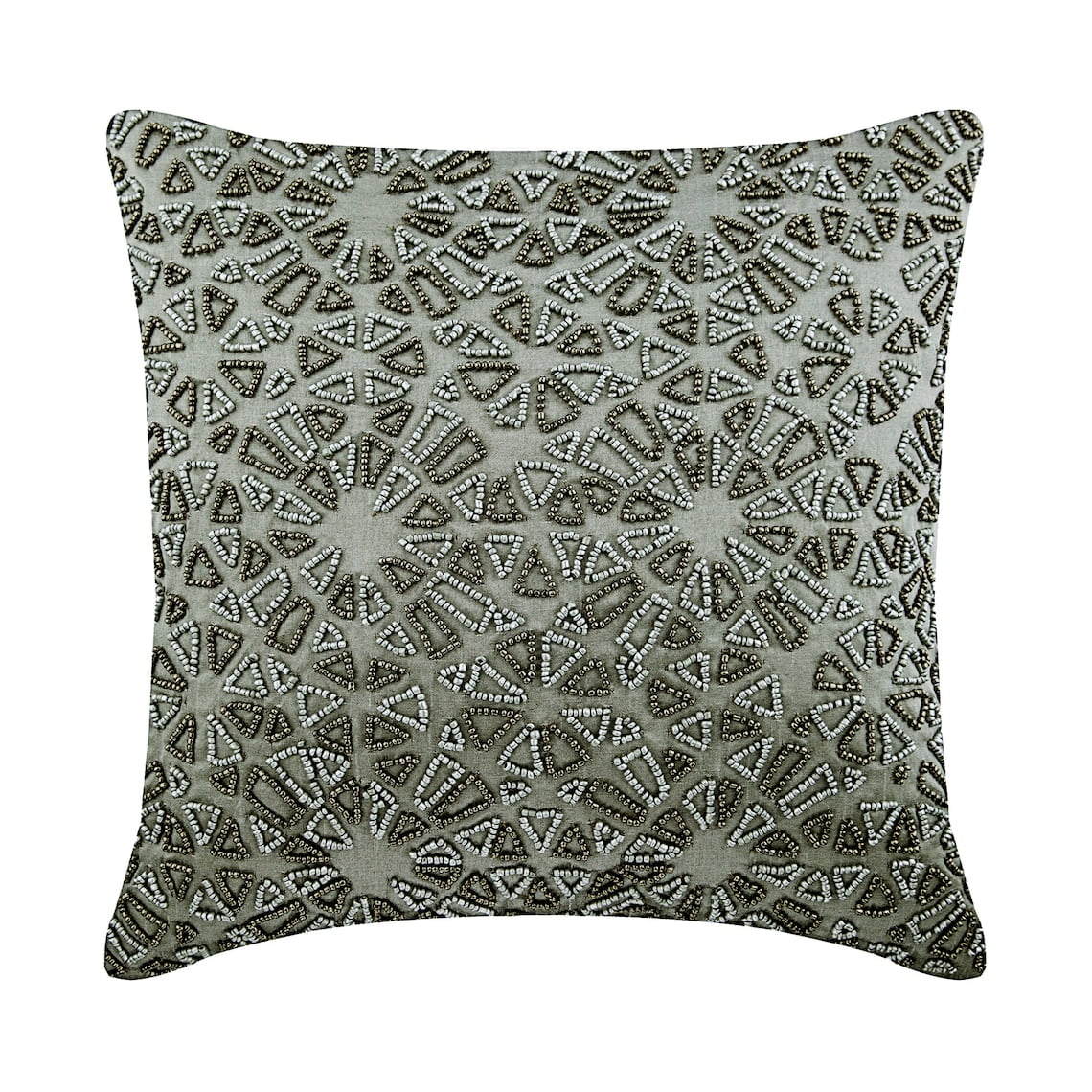 Pillow Covers With Zippers, Silver Designer Throw Pillow Covers 16x16