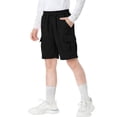 thumbnail image 5 of AINIYS Boys Cargo Shorts Design Breathable with Elastic Waist Closure for Hiking and Camping Trips Black 4-5 Years, 5 of 7