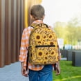 thumbnail image 6 of Rocae Abstract Leopard Print Sunflower for Comfortable Student Backpack - Lightweight ,Durable School Bag Ideal for Middle School, High School, and College, 6 of 6