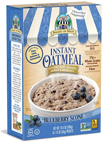 Bakery On Main Gluten-Free, Non-GMO Ancient Grains Instant Oatmeal, Blueberry Scone, 10.5... by Bakery On Main