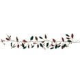 thumbnail image 6 of 5' Green and Red Plaid Holly with Jingle Bells Christmas Garland - Unlit, 6 of 7