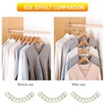 thumbnail image 3 of SUTENG 30 Pcs Clothes Hanger Connector Hooks, Outfit Hangers, Velvet Hanger Cascading Hooks, Hanger Extender Clips, Velvet Huggable Hangers Accessory, Heavy Duty Space Saving for Closet, 3 of 6