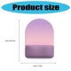 thumbnail image 3 of Ergonomic Mousepad Half Round Shape Gradient Color Memory Foam Cushion Slip Proof Base For PC Mouse Pad Wrist Rest Succulent peach and, 3 of 4
