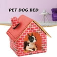 thumbnail image 5 of Maison de Chien Portable Pliable Hiver Chaud Lit d'Animal de Compagnie Nid Tente Chat Chiot Chenil, 5 of 5