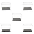 thumbnail image 3 of Redempat Modern Acrylic Display Box Case Model Figure Display Dustproof Clear 20x12x15cm 5Set, 3 of 6