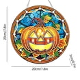 thumbnail image 4 of Halloween Diamond Art Kits For Adults Clearance, DIY Pearl Diamond Art, Hanging Ornament For Halloween Front Door Decor, DIY Fall Home Decor Wall Art, Halloween DIY Gift (Sky Blue), 4 of 7