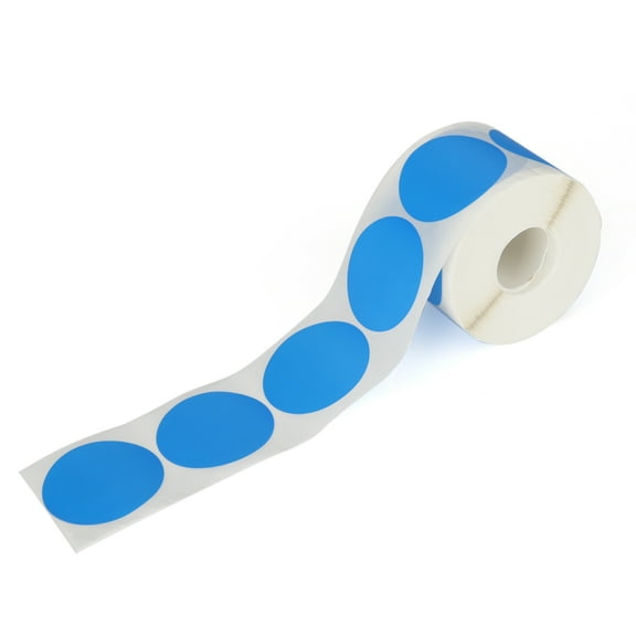 600 Pcs 2" Blue Thermal Labels Color Thermal Label for Barcode, Shipping Label, Craft Inventory