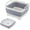 Grey+White, variant on Collapsible Dish Basin, 9L/2.4Gal Portable Wash Basin with Drain Plug, Space Saving Foldable Bucket, Kitchen Sink for Camping, Vegetable Washing, RV
