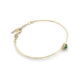 thumbnail image 2 of Pulsera Aro Esmeralda y Diamantes Naturales Oro Sólido 14k, 2 of 3
