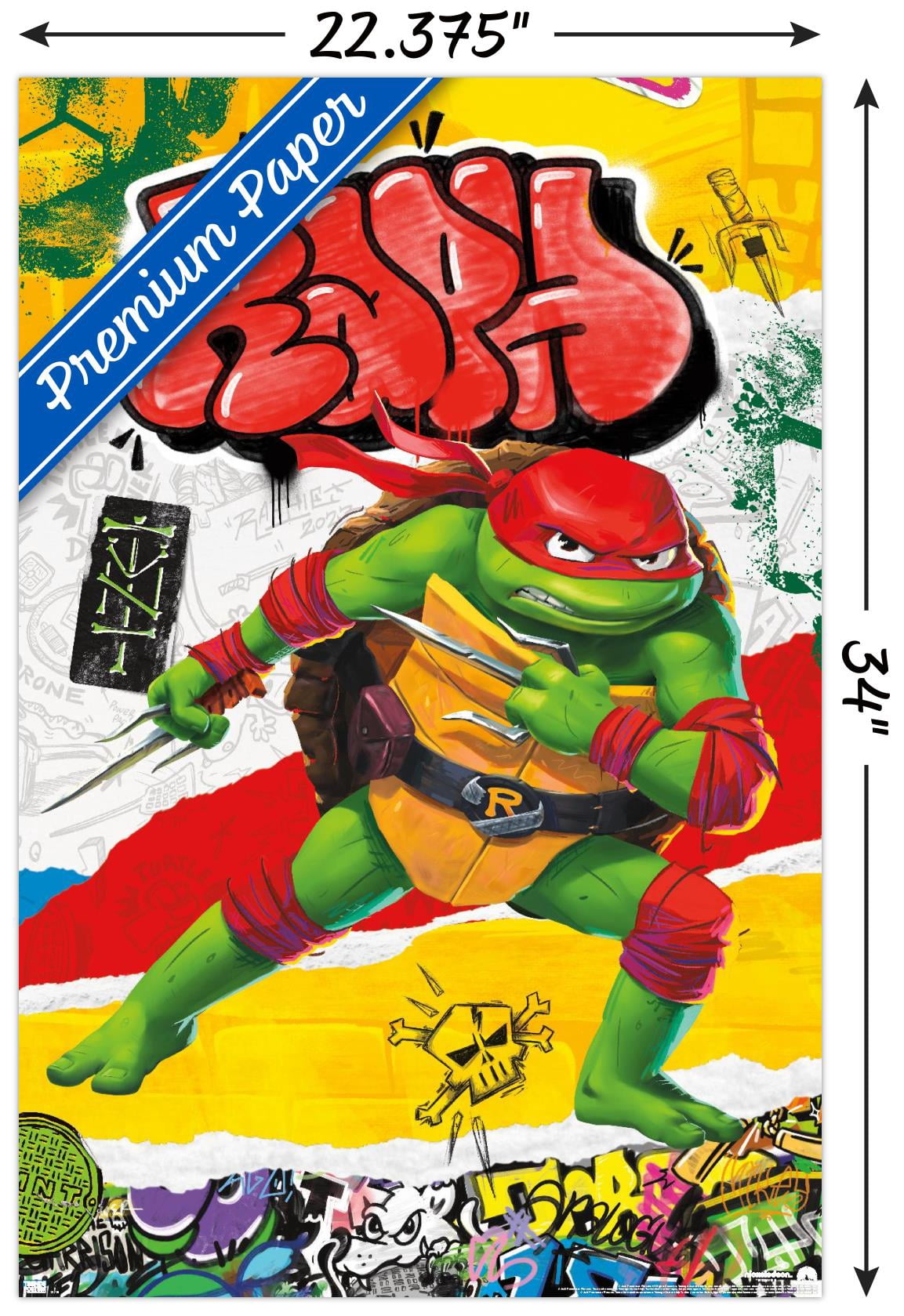 Teenage Mutant Ninja Turtles: Mutant Mayhem - Raphael Wall Poster, 22.375" x 34"