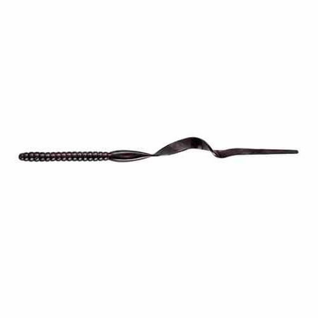 Yum Ribbontail Worm 10' 8ct Black Neon