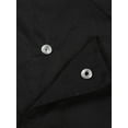 thumbnail image 5 of iiniim Men's Short Sleeve Chef Coat with Hat Kitchen Restaurant Work Wear Black XXL, 5 of 7