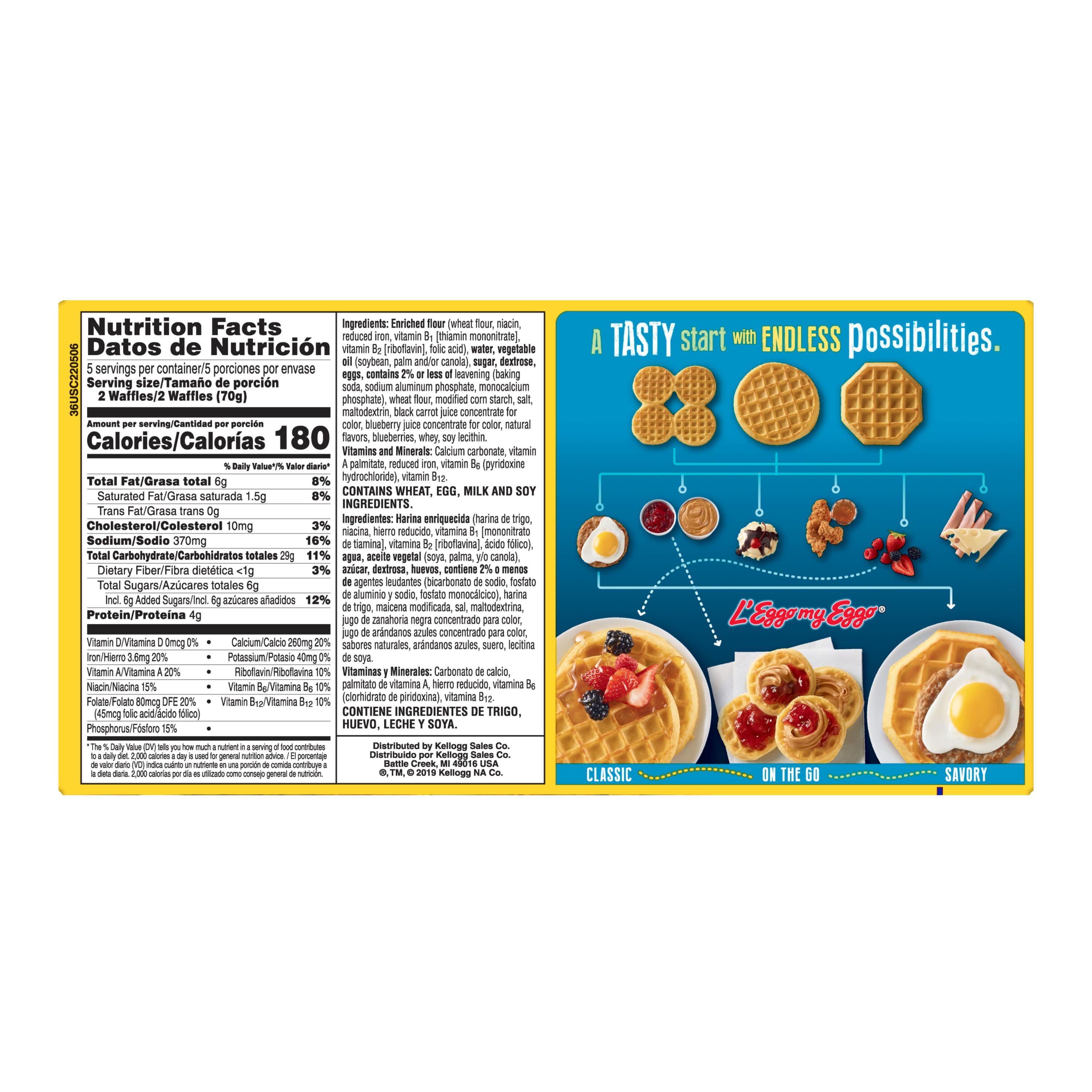 Kellogg S Eggo Frozen Blueberry Tiendamia Com
