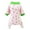 Pink, variant on Pet Jumpsuits Flower Pattern Cosplay Four-leg Warm Pet Dogs Pajamas Costume for Home