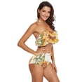 thumbnail image 3 of Ckdifva Sunflowers with Bamboo Womens High Waisted Bikini Set Two Piece Swimsuit Bathing Suits, 3 of 5