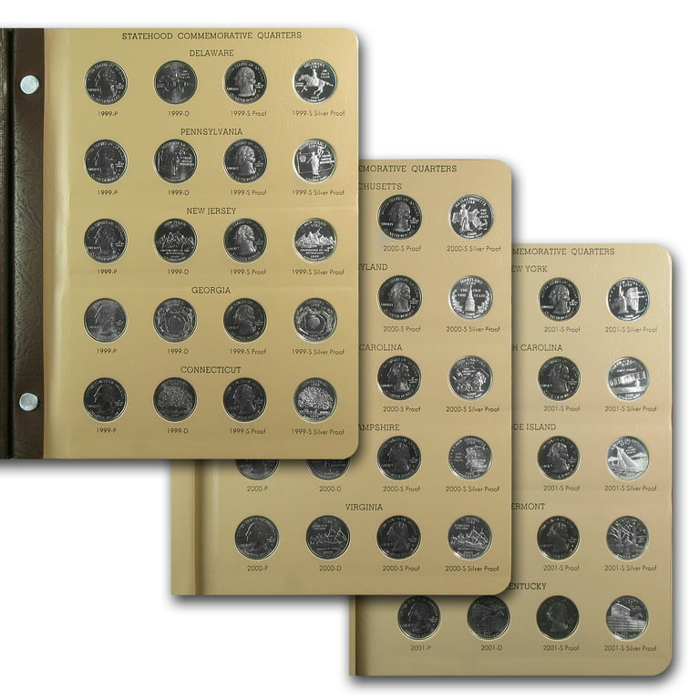 1999-2008 200-coin 50 State Quarter Complete Set (Dansco Albums) 