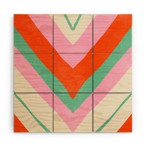 Society6 SunshineCanteen Lima Wood Wall Mural 3' x 3'