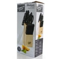 thumbnail image 2 of Gibson Home Westover 13 Piece Stainless Steel Cutlery Set in Black with Wood Storage Block, 2 of 8