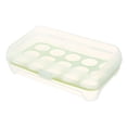 thumbnail image 1 of Caja de almacenamiento de huevos, 1 unidad, soporte de almacenamiento de huevos, organizador de huevos para refrigerador, bandeja de plástico para huevos, calidad superior, 1 of 2