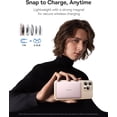thumbnail image 3 of Baseus Picogo 5000mAh Portable MagSafe Power Bank with USB-C Cable, Wireless Charger, Pink, 3 of 8