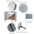 thumbnail image 4 of SuoKom Housse de Chaise Trapèze Tripartite Extérieure Anti-Saleté Housse de Trapèze pour Porche Protection de Meubles d'Extérieur, 4 of 6