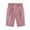 Pink, variant on Womens Shorts Summer 2024 Plus Size Solid Five Points Large Size Cotton Linen Shorts with Pockets Casual Pants on Clearance Pink_S