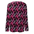 thumbnail image 4 of Lroveb Breast Cancer Awareness Shirts for Women T Reast Support Shirt Pink Ribbon Graphic Tees Purple, 4 of 4