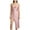 Pink, variant on Women's Cami Nightgown 100% Polyester Satin Slip Dress with Lace Trim High Slit Comfy Sleepwear Lingerie for Women S - XL Plus Size