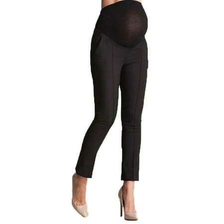 

Women s Maternity Pregnant Waist Comfortable Trousers Capris Leggings Bump Pants