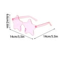 thumbnail image 3 of Star Sunglasses under $5! CQCYD Star Shape Sunglasses, Tinted Party Glasses for Women Men, Unframed Novelty Sunglasses for Halloween Cosplay, Fun Festival Accessories for Birthday Bachelor Party, 3 of 5