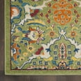 thumbnail image 2 of 2' X 3' Green Floral Power Loom Area Rug, 2 of 11