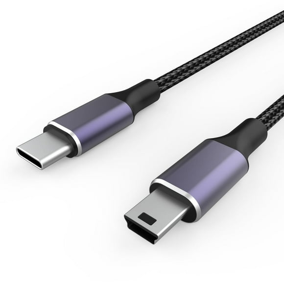 ABDFHE-USB C vers Mini Câble de Transfert de Données USB Ifc-400 Pcsu Compatible avec Canon PowerShot ELPH/Rebel/EOS SD770 is SD780 is SD790 is Caméras, PS3, Ti-84 Plus, Dash Cam, Blue Yeti, 3.3 Pieds