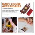 thumbnail image 2 of Mini Pendulum Clock Ornament Mini House Exquisite Clock Adornment Retro Style Pendulum Clock, 2 of 9
