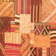 thumbnail image 1 of Ahgly Company Indoor Square Patchwork Orange Transitional Area Rugs, 6' Square, 1 of 1