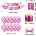 thumbnail image 4 of WLGJL Pet Birthday Party Supplies, Birthday Hat Bandana Scarf with Cute Bow Tie, Flag, Balloons, Party Supplies Decorations (Pink), 4 of 6