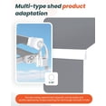 thumbnail image 6 of U-MAX 10×8FT Retractable Awning Replacement, Outdoor Sunshade Canopy Cover (No Frame), UV-Resistant & Easy Clean, 280g/m² Polyester, Gray, 6 of 9