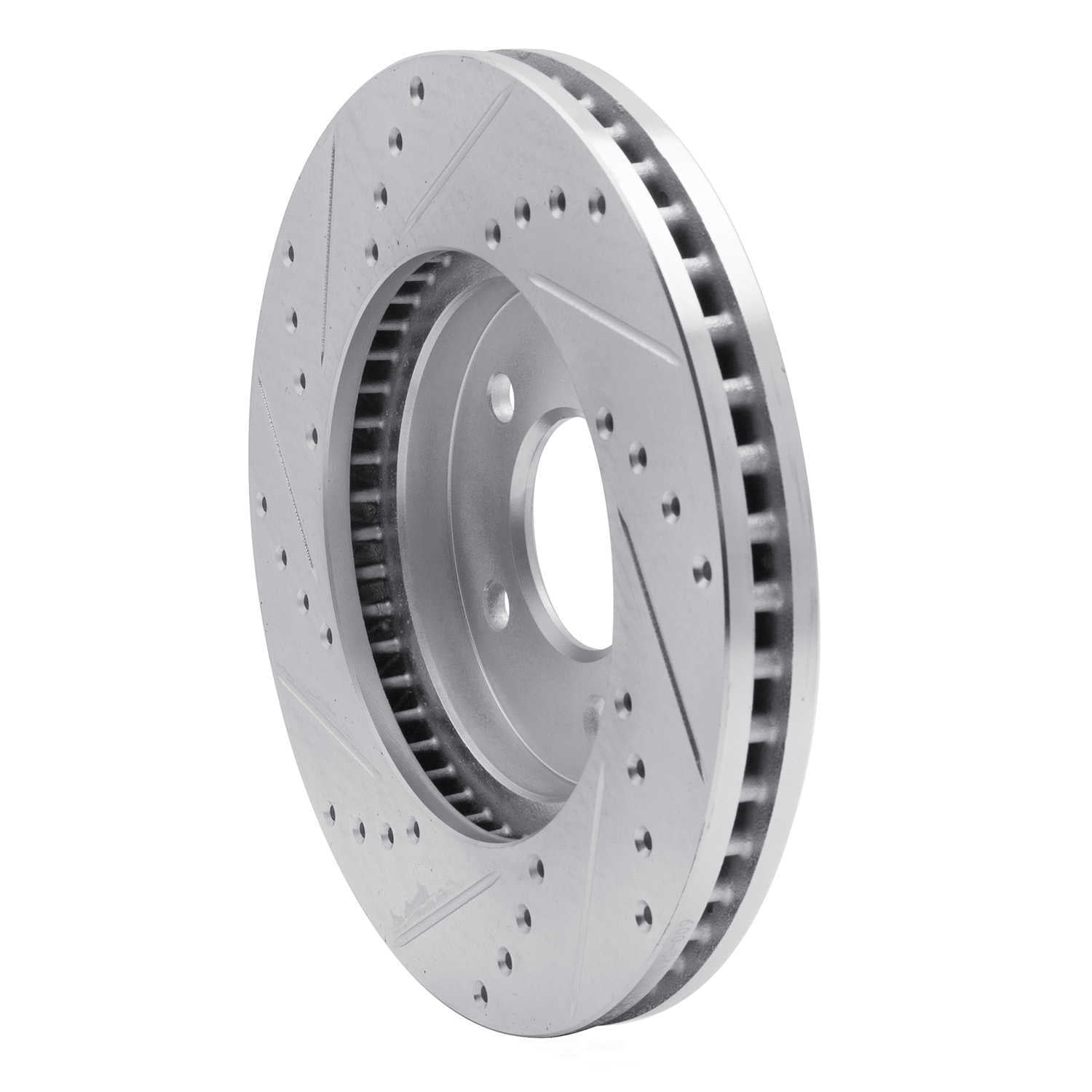 Dynamic Friction Company 631-54056R DFC Brake Rotor - Drilled And Slotted - Silver