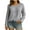 Gray, variant on Fashion Fall Saving Women's Tops Long Sleeve Plus Size Womens Tops Trendy Fall 2025 Pullover Oversized Tshirts for Women My Order My Items