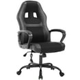 thumbnail image 3 of Lida Massage Ergonomic Swivel Faux Leather Black Office Chair, 3 of 13