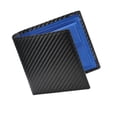 thumbnail image 1 of Cartera para hombre, de microfibra, fina, minimalista, para viajes de negocios, regalo de cumpleaños para papá Revestimiento azul, 1 of 8