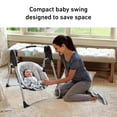 thumbnail image 4 of Graco Slim Spaces Compact Infant Swing, Space-Saving Design, Gray, Tilden, 4 of 8