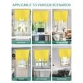 thumbnail image 5 of Yellow Morocco Tie Up Curtains for Windows 45 Inch Length Balloon Curtains Kitchen Adjustable Balloon Window Shade Geometric Leaf Diamond Lattice Abstract Tie Up Bathroom Curtain Window 52"x45", 5 of 6