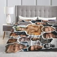 thumbnail image 4 of Ryan Reynolds Collage Blanket Ultra-Soft Micro Fleece Blanket Warm Cozy Plush Bed Blanket Lightweight Sofa Throw Blanket, Black, 50''x40'', 4 of 7