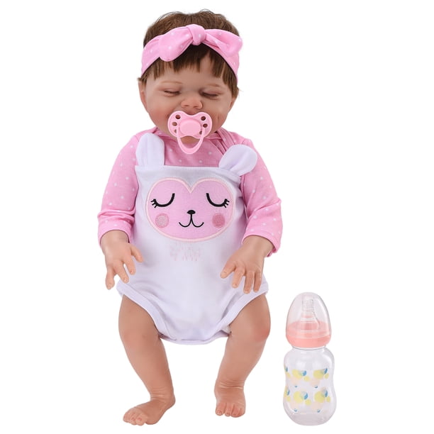 Rebirth Doll Lifelike Simulation Baby 17 Inch Realistic Newborn Eyes