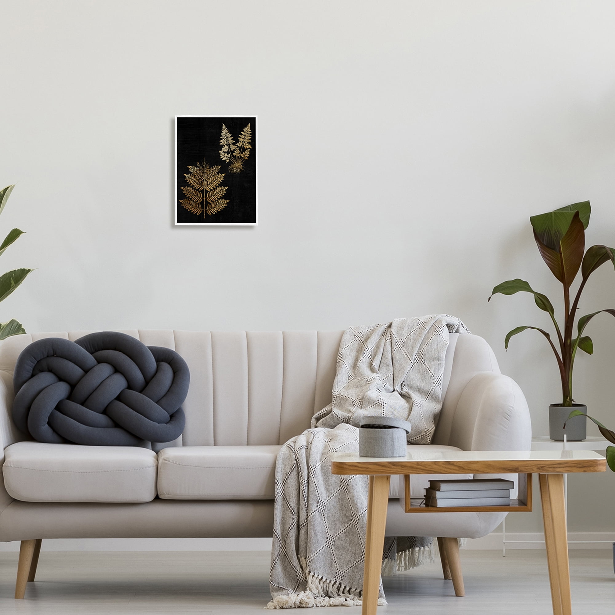 Stupell Industries Bold Fern Blade Illustration Rooted Forest Floor Plants, 11 x 14, Design by Daphne Polselli