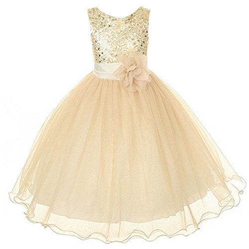 rose gold dresses for little girls