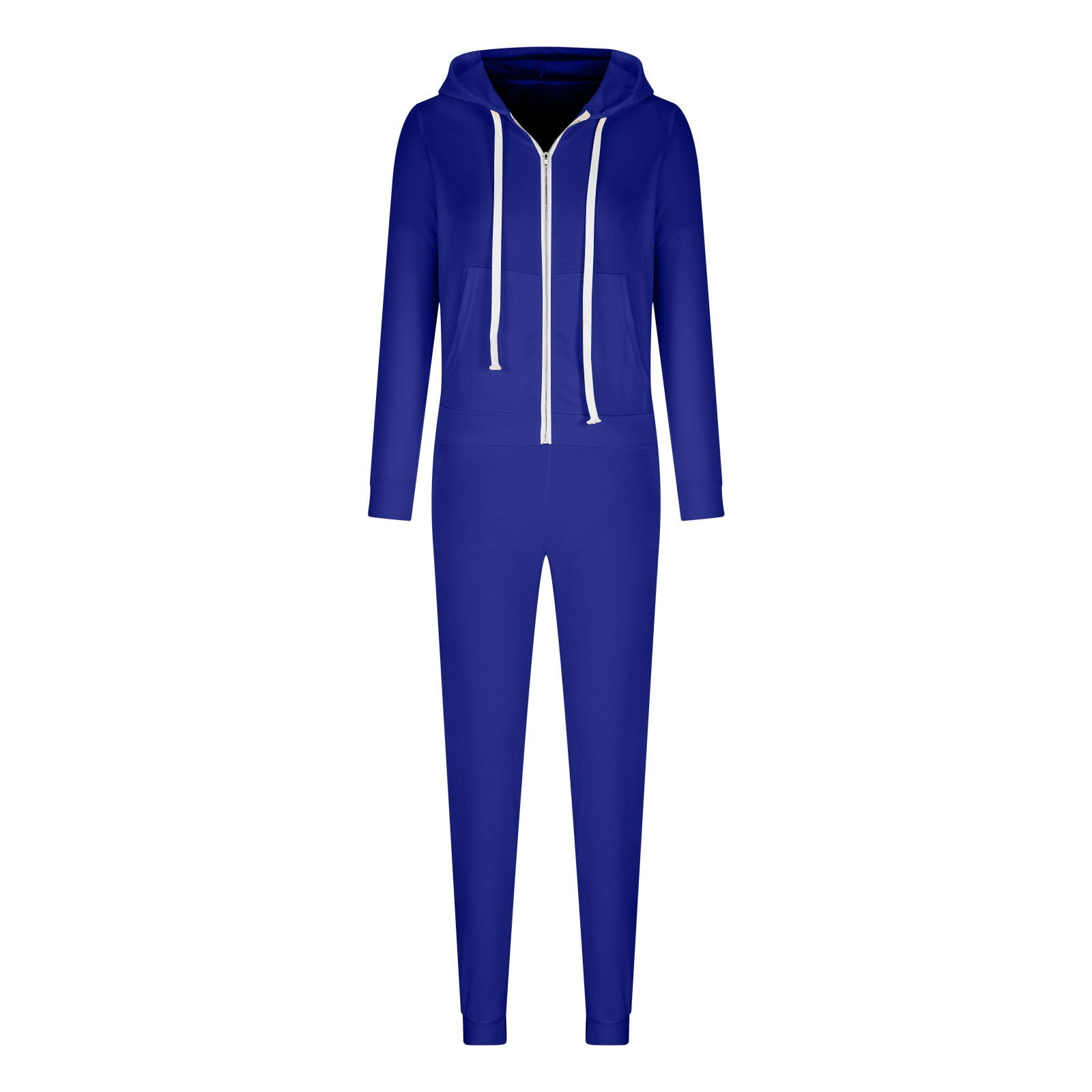 Plus Size Two Piece Sets for Women M-5X Joggers Sweatsuits with Hoodie Pockets Zip-Up Long Sleeve Jackets Slim Pants Solid Tracksuits Outfits