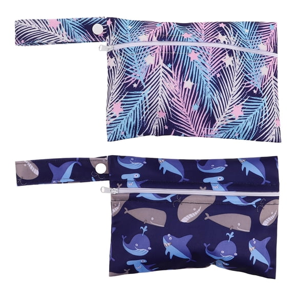 BESTYASH 2 Pcs Menstrual Pads Bag Assorted Color Waterproof Storage Pouches for Everyday Use