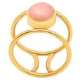 thumbnail image 5 of 18K Gold Over Brass Natural Pink Opal - Australia Ring s.8 Jewelry RM-1742 TGR1010_B_8, 5 of 6