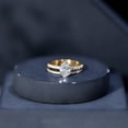 thumbnail image 6 of Rosec Jewels IGI Certified Lab Grown Diamond Wedding Bridal Ring Set - E-VS1 Quality - Oval 1 Carat Engagement Ring with Band, 14K Yellow Gold, US 11.00, 6 of 9